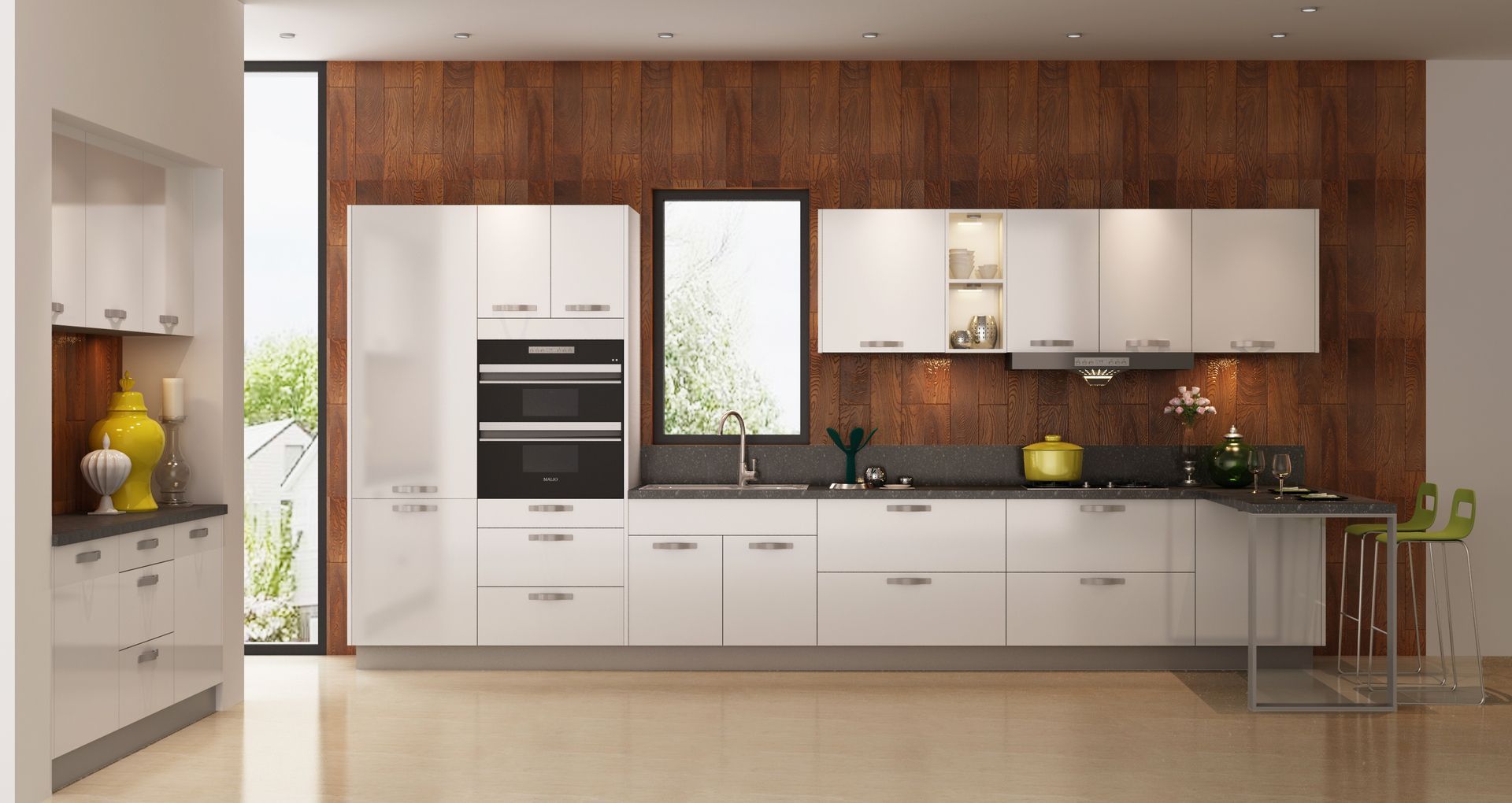 نصب کابینت هایگلاس در کیش